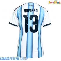 Camisa de time de futebol Argentina Cristian Romero #13 Replicas 1º Equipamento Feminina Mundo 2026 Manga Curta